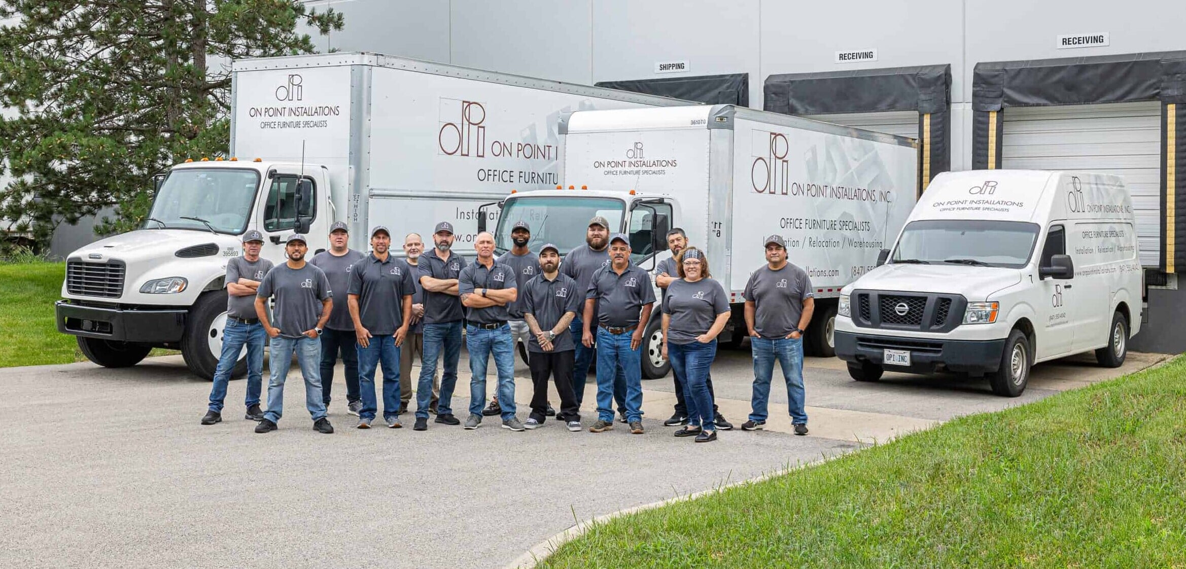 On Point Installations non-union crew at the Wauconda, IL warehouse and office facility